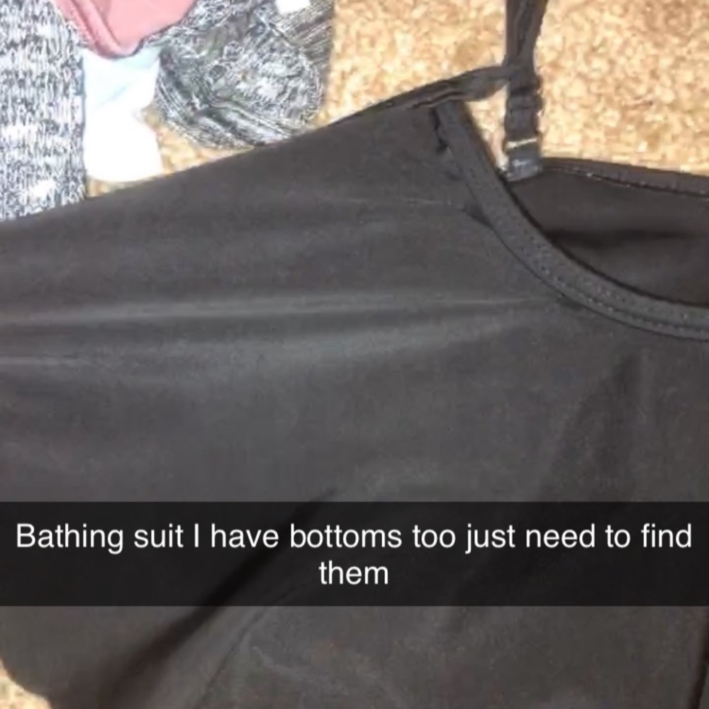 Xsmall all black bikini